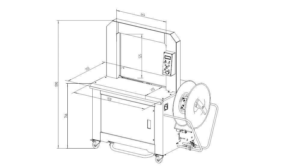 CE Certificate High Speed High Table Automatic Strapping Machine for Carton Case Boxes